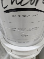 Encore Eggshell Int\/Ext Paint 5 Gallon - Pure White