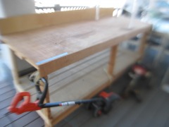 Very Solid Work Bench. 8'W 37\