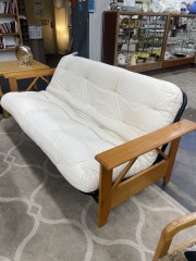 Wood & Metal Framed Futon