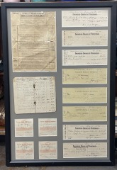 Farmers Tax Ephemera Framed Art