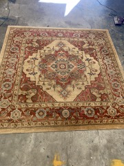 Mahal Red\/Natural 6x6ft Rug