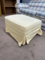 Butter Yellow Ottoman