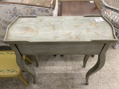 Green Painted End Table