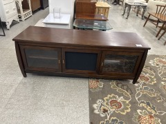 Long Glass Front Media Center