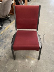 Red Stackable Church Chair