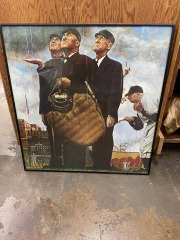 Tough Call by Norman Rockwell Framed Print
