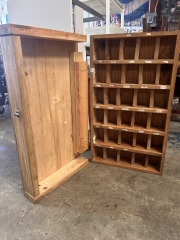 Homemade Wooden Storage Cubby