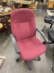 Burgundy Office Chair