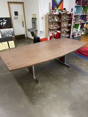 Laminate Conference Table with Folding Chrome Legs