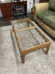 Tropical Cane and Bamboo Coffee Table