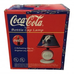 Vintage 1997 Sportscast Coca Cola Bottle Cap Table Desk Lamp