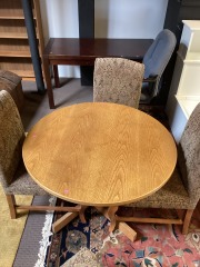 Wood Circle Dining Table