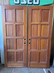 Exterior Wood Double Door 60 1\/4 x 79 3\/8