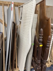 Wicker Headboard KING White