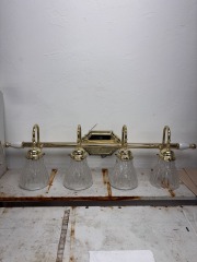 Elegant Brass 4 Bulb Vanity Light