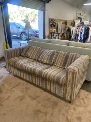 Vintage Striped Sleeper Sofa (No Delivery)