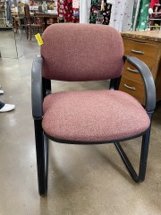 Red Upholstered Office Chair