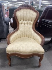 Vintage Carlton McLendon Victorian Style Parlor Chair