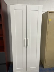 White Minimalist Armoire