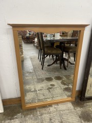 Traditional Wood Mirror (29x37)