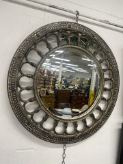 Golden Roman Filigree Mirror (38x38)