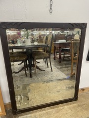 Haunted Antique Wood Mirror (33x40)