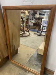 Simple Wood Frame Mirror (27x39)
