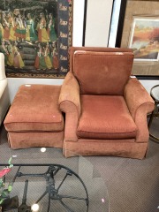Arm Chair & Ottoman Set