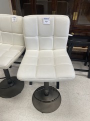 White Swivel Bar Stool