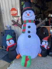 Light Up Inflatable Snowman and Co.