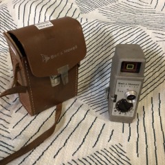 Vintage Bell & Howell  - 8mm Movie Camera With Leather Case