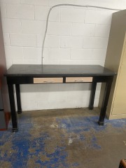 Black Tall Metal Worktable