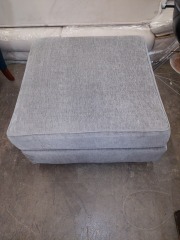 36X36 GRAY OTTOMAN