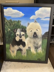 A Man's Best Friend's Best Friend Framed Original Art