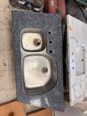 Granite Countertop with Steel Sink
