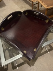 Bombay Company Mahogany Butler's Tray