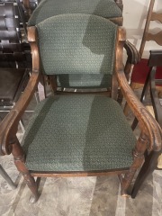 Green Wooden Chair (Set of 3)