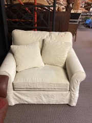White Arm Chair