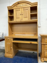 Y2K French County Desk with Topper