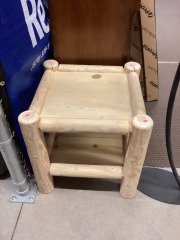 Log Side Table
