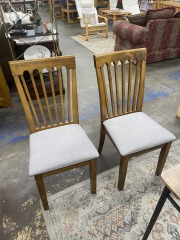 Modern Wood Upholstered Dining Chair