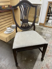 Vintage Dark Wood Dining Chair