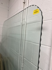 Scalloped Edge Glass Table Top (42x72)