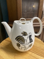 Vintage MCM Rooster Coffee Teapot