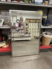 Pottery Barn Wall Mounted Beveled Edge Mirro