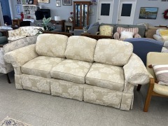 Off White Embossed Couch