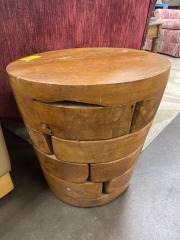Lil Teak Chonk Stool