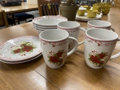 Holiday Dish and Mug set (Set of 14)