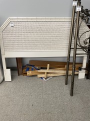 White Wicker Full Bed