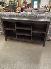 Dark Cherry Finish Console Table